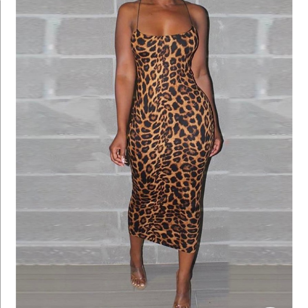 Leopard print dress